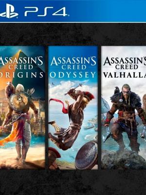 3 juegos en 1 Assassins Creed PS4